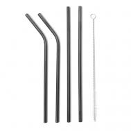 Набор "4 металлические трубочки и щеточка "Длинный уик-энд" Nothing but Love