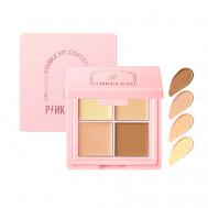 Палетка консилеров "Double Fit" PINK FLASH