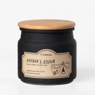 Ароматическая свеча "Ночёвки у друзей" с древесным фитилем 175 А ПОМНИШЬ...