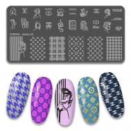 Пластина для стемпинга ногтей FORNAIL