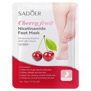 Маска для ног осветляющая тканевая с никотинамидом и экстр. вишни 35 SADOER