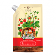 Мыло жидкое "НК" Земляничное, дой-пак 1000 НЕВСКАЯ КОСМЕТИКА