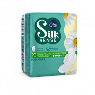 Silk Sense CLASSIC WINGS SINGLES Прокладки женские толстые Нормал Плюс, аромат Ромашка OLA