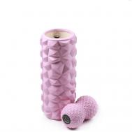 Набор массажный 2в1 для йоги и МФР, валик (ролик), мяч DARE TO DREAM