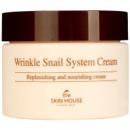 Крем улиточный анти-возрастной Wrinkle Snail System Cream 50 The Skin House