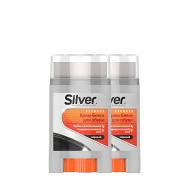 Набор крем-блеска для обуви, чёрный Silver