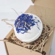 Бомбочка для ванны Бурлящий гейзер Василек MACOY LUXURY BODY HOME