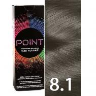 Краска для волос, тон №8.1, Блонд пепельный POINT