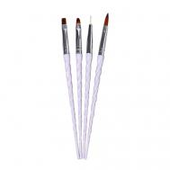 Набор кистей для наращивания и дизайна ногтей Queen fair