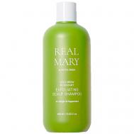Глубоко очищающий и отшелушивающий шампунь с соком розмарина Real Mary Exfoliating Scalp Shampoo 400 Rated Green