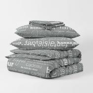 Комплект постельного белья "Письма" 1,5-спальное Ночь нежна