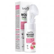 Мусс для умывания очищающий с экстрактом розы и мягкой щеточкой 120 SADOER