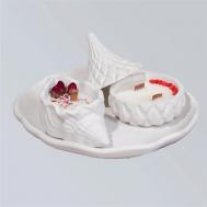 Подарочный набор из гипса ароматические свечи шкатулка и ракушка на подставке SHE STYLE