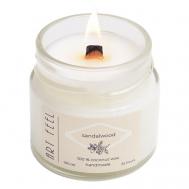 Свеча ароматическая с деревянным фитилем "Сандаловое дерево" 100 ART FEEL