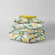 Комплект постельного белья Лимоны 2-спальный ЕВРО 70х70 Ночь нежна