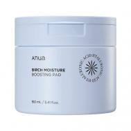Увлажняющие тонер-пэды для лица с березовым соком BIRCH MOISTURE BOOSTING PAD 160 Anua