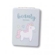 Зеркало складное "Unicorn beauty green" с увеличением iLikeGift