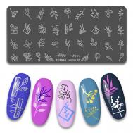 Пластина для стемпинга ногтей FORNAIL