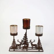 Декоративный подсвечник Trio 24,5x7,5x22 см Arya home collection