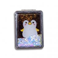 Зеркало складное "Animal penguin black" с увеличением iLikeGift