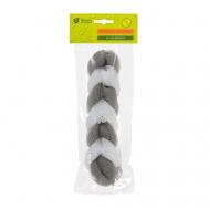 Мочалка для душа, косичка с ручками Банные Штучки