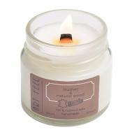 Свеча ароматическая с деревянным фитилем "Кожа и древесина" 100 ART FEEL