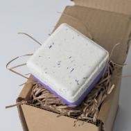 Бомбочка для ванны Бурлящий Куб фиолетовый MACOY LUXURY BODY HOME