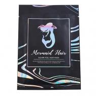 MERMAID HAIR Фольгированная шапочка-маска для волос "против ломкости" серебристая 30 ЛЭТУАЛЬ