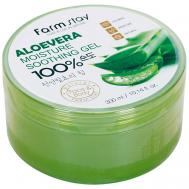 Увлажняющий успокаивающий гель с экстрактом алоэ вера Aloevera Moisture Soothing Gel 300 FARMSTAY