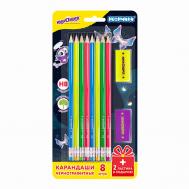 Набор карандашей Неончики Юнландия