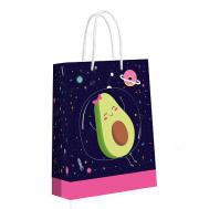 Пакет подарочный большой Авокадо в космосе, 335*406*155 мм Nd Play