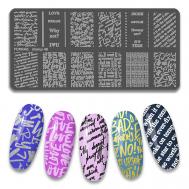 Пластина для стемпинга ногтей FORNAIL