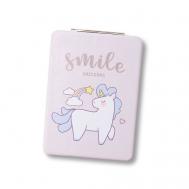 Зеркало складное "Unicorn smile gray" с увеличением iLikeGift