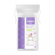Диски ватные для детской гигиены Amra