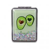 Зеркало складное "Love avocado heart" с увеличением iLikeGift