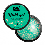 Гель пастельного оттенка с хлопьями Yuki в составе Y.ME