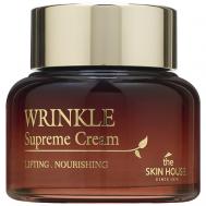 Крем питательный разглаживающий морщины с женьшенем Wrinkle Supreme Cream 50 The Skin House