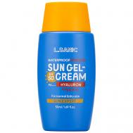 Гель-крем для лица солнцезащитный водостойкий увлажняющий с гиалуроновой кислотой SPF 50/PA++++ 50 LSANIC
