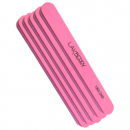 Пилка-баф для шлифовки ногтей узкая прямая 180/240 GET THE REASON LAKBERRY