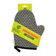 Мочалка варежка, "Мозаика", 18х22 см, medium/soft, для бани и сауны Банные Штучки