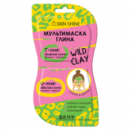 Маска-глина для лица зеленая + желтая 14 SKINSHINE