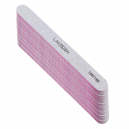 Пилка для ногтей узкая прямая 100/180, 20 шт GET THE REASON LAKBERRY