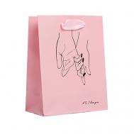 Пакет подарочный ламинированный вертикальный «I love you» Дарите счастье