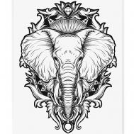 Временная Татуировка Индийский Слон PRINT FACTORY