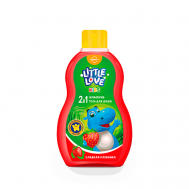 Детский шампунь + гель для душа 2 в 1 Little love сладкая клубника 400 Свобода