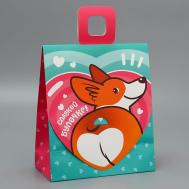 Пакет подарочный с формовым клапаном «Желаю счастья» Дарите счастье