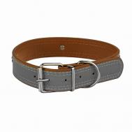 Ошейник широкий с косточками светоотражающий Пижон