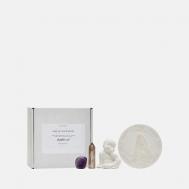 Набор Алтарь: Статуэтка Мылыш Будда, Подставка, Раухтопаз, Аметист VIBE OF YOUR HOME