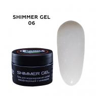 Гель камуфлирующий для наращивания ногтей SHIMMER GEL BERKA