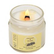 Свеча ароматическая с деревянным фитилем "Венский штрудель" 100 ART FEEL